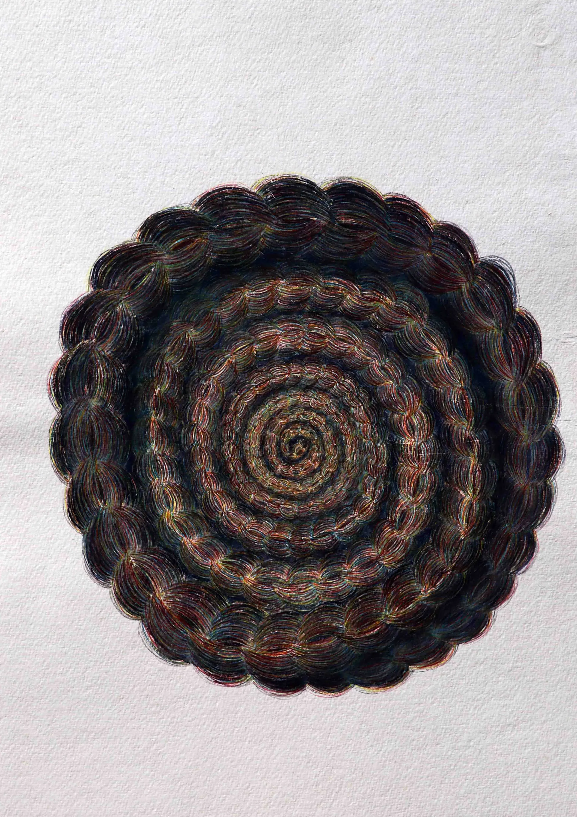 Existence between two minds 2 by Sangita Datta - Watercolor on acid-free handmade paper