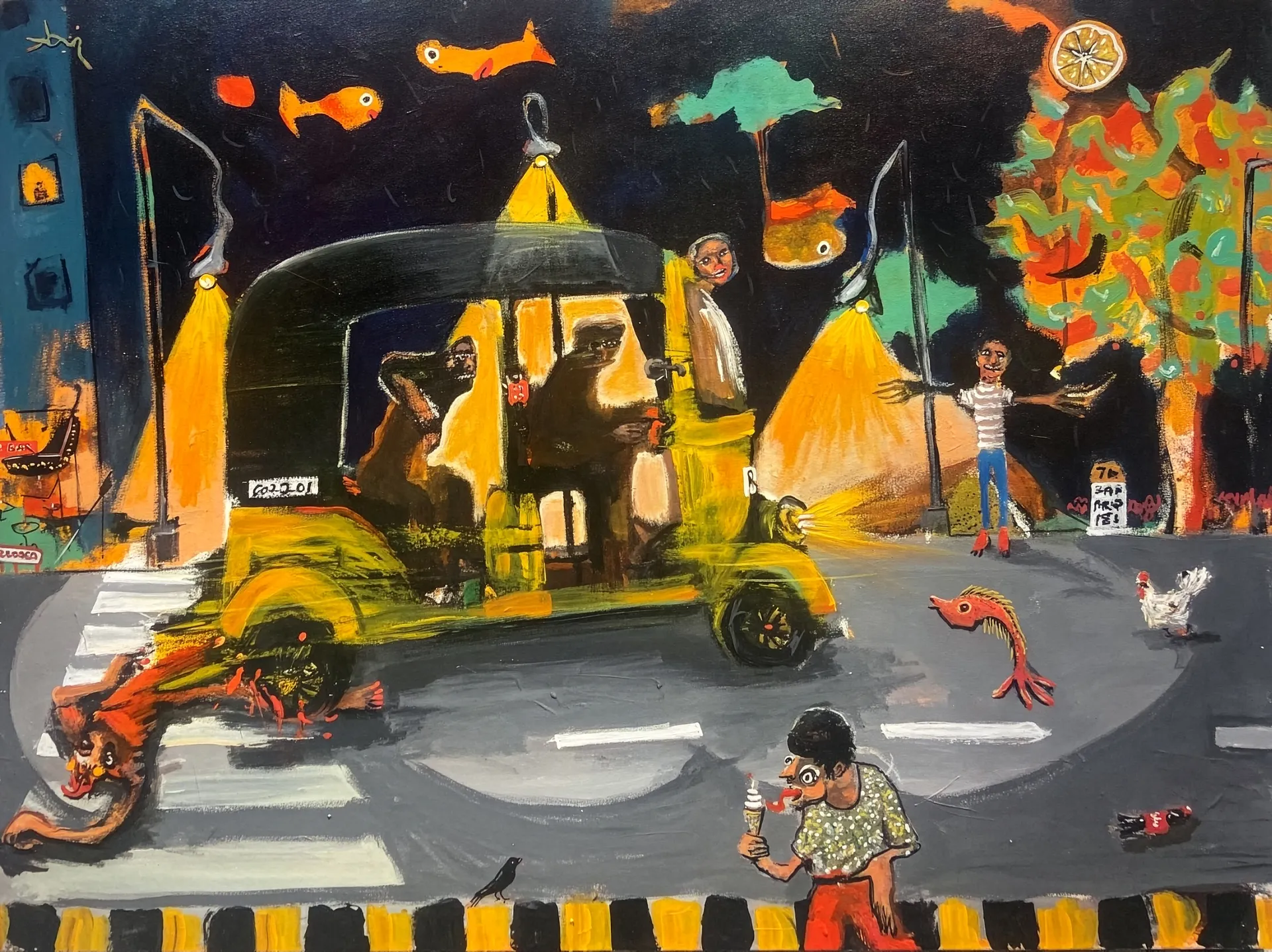 Bombay meri jaan by Aditiya Singh - Acrylic on canvas