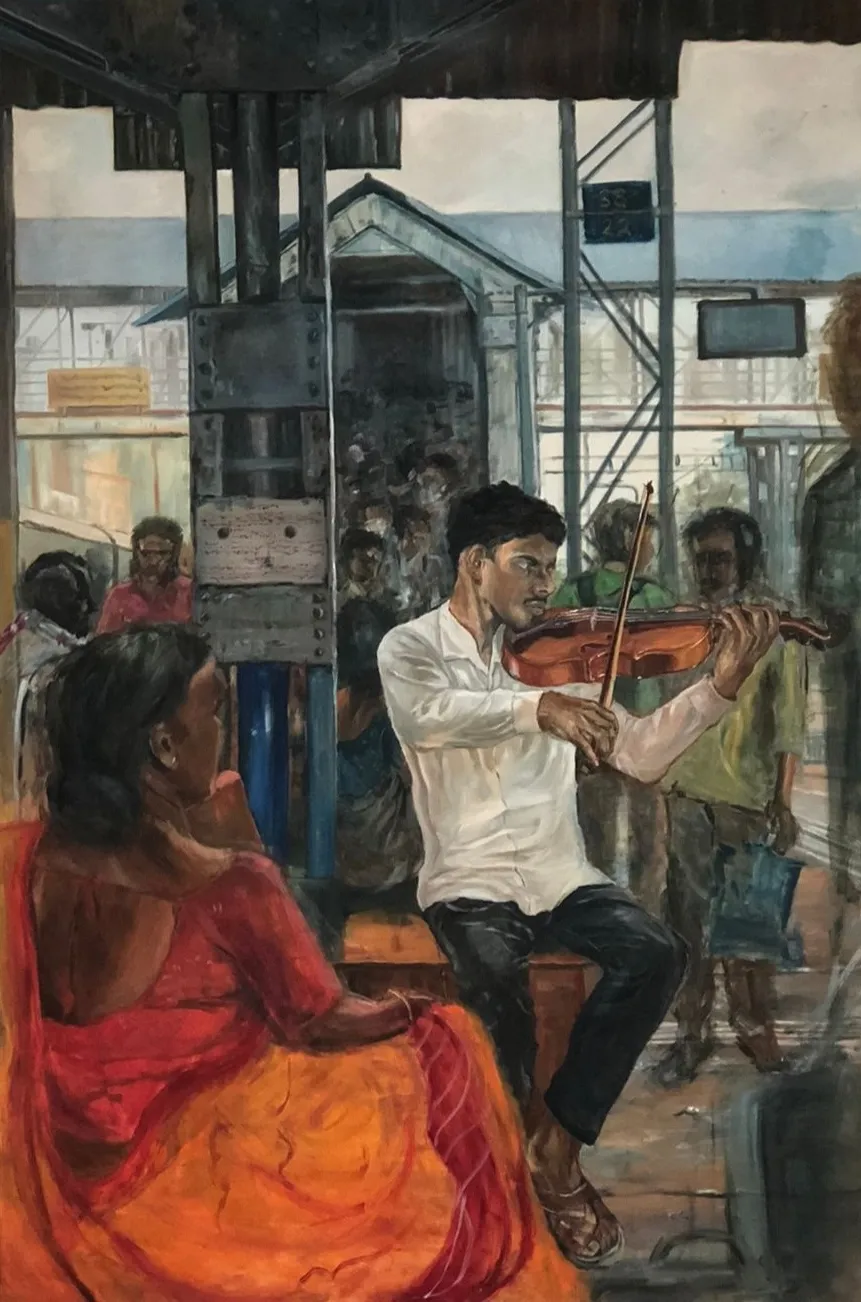 Untitled  by Jyotismriti Bordoloi - Oil on canvas