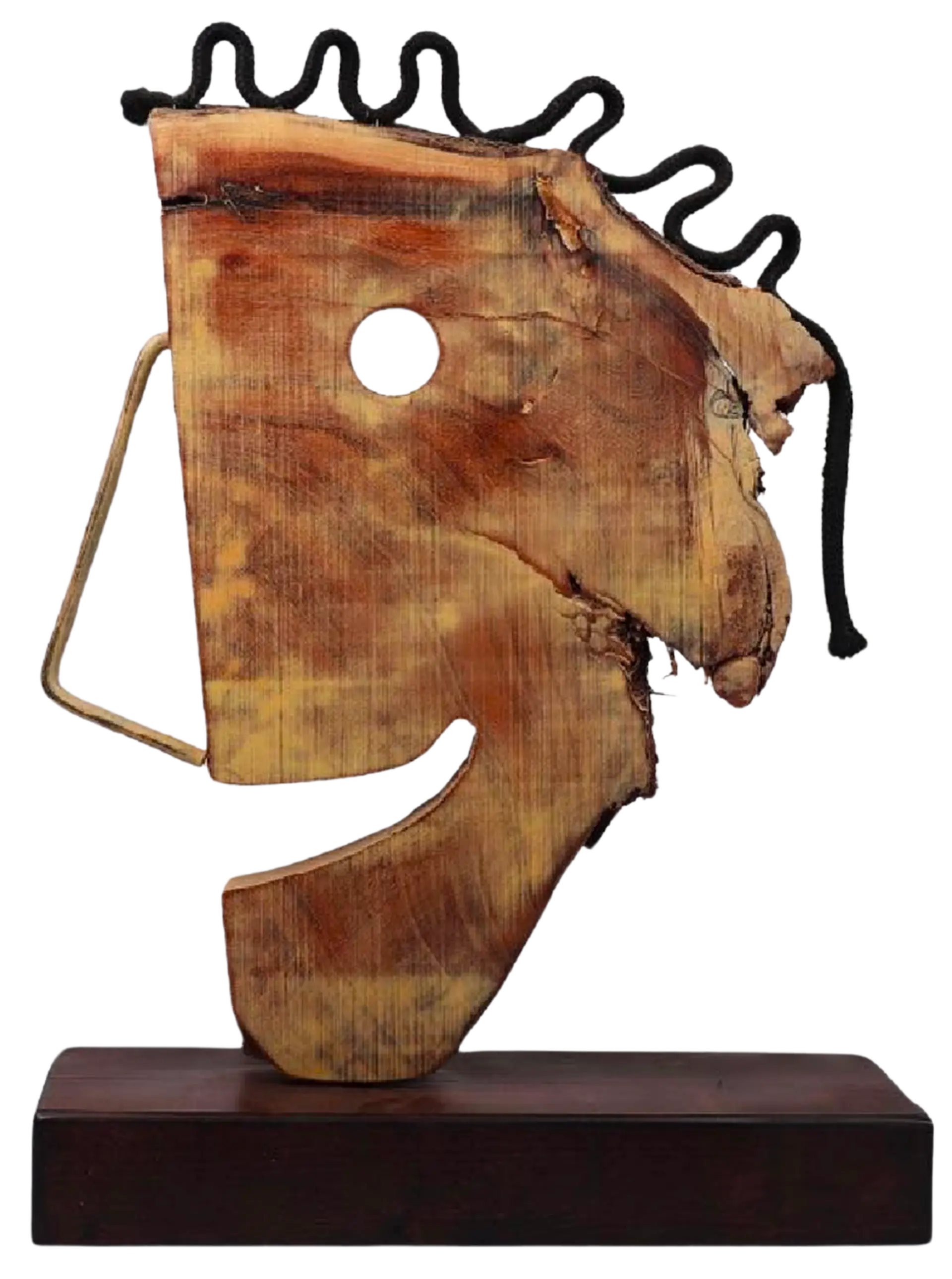 Portrait by Ashwam S. Salokhe - Mango wood and acrylic color