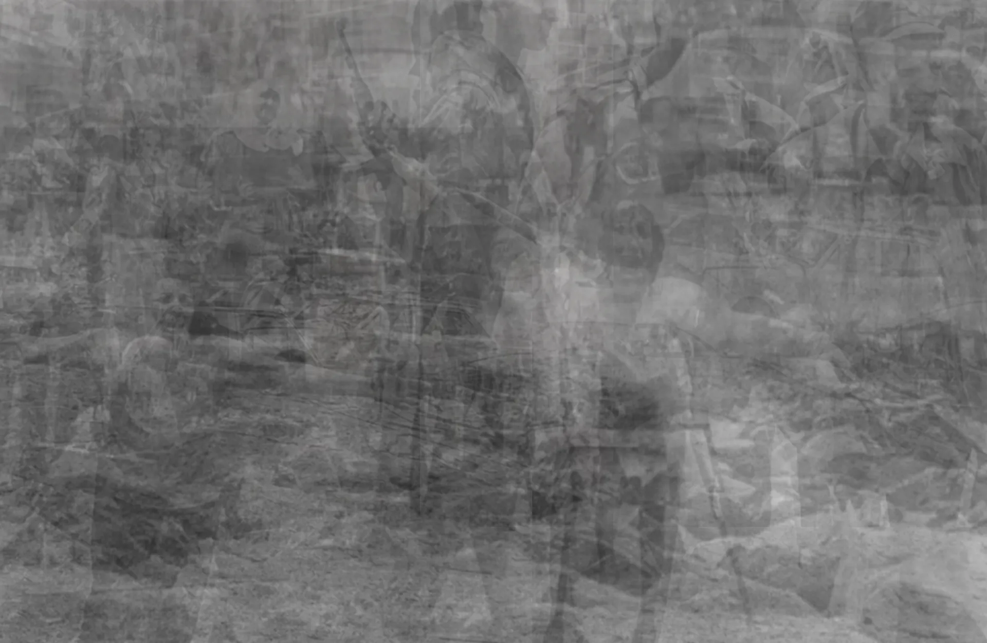The Lebanese civil war by Boris Colin Alphonse - Opacity photocollage, 29 archival photographs overlapped with varying opacity, archival print on Hahnemühle paper