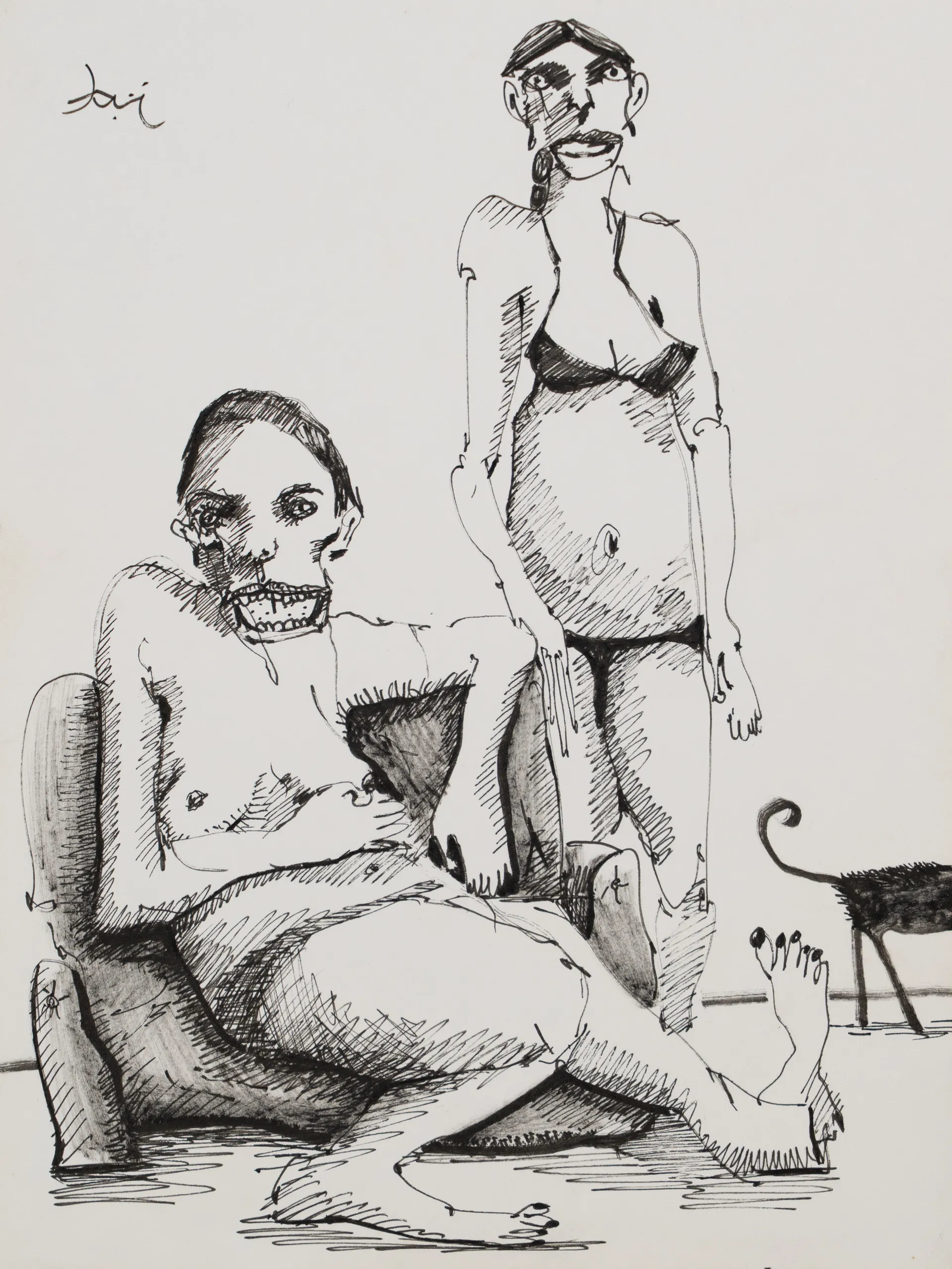 Untitled by Aditiya Singh - Ink on cartridge paper