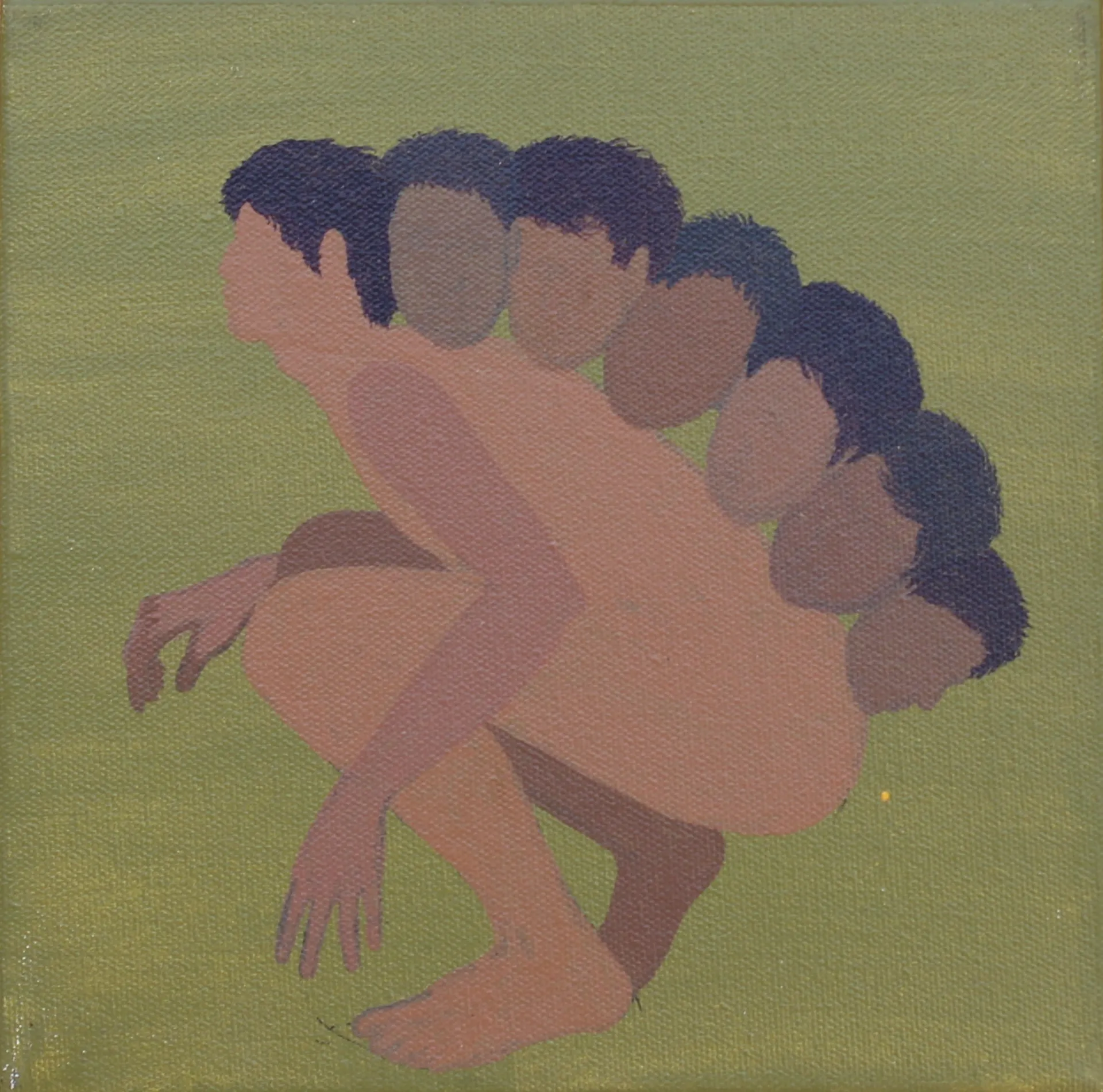 Beneath the gaze, 8 by Moni Kumari - Acrylic on canvas