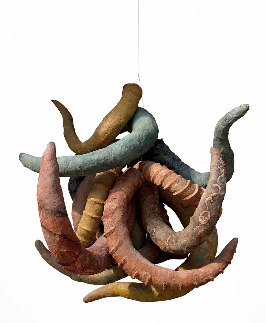 Sa go nam go by Urgain Zawa - Mixed media
