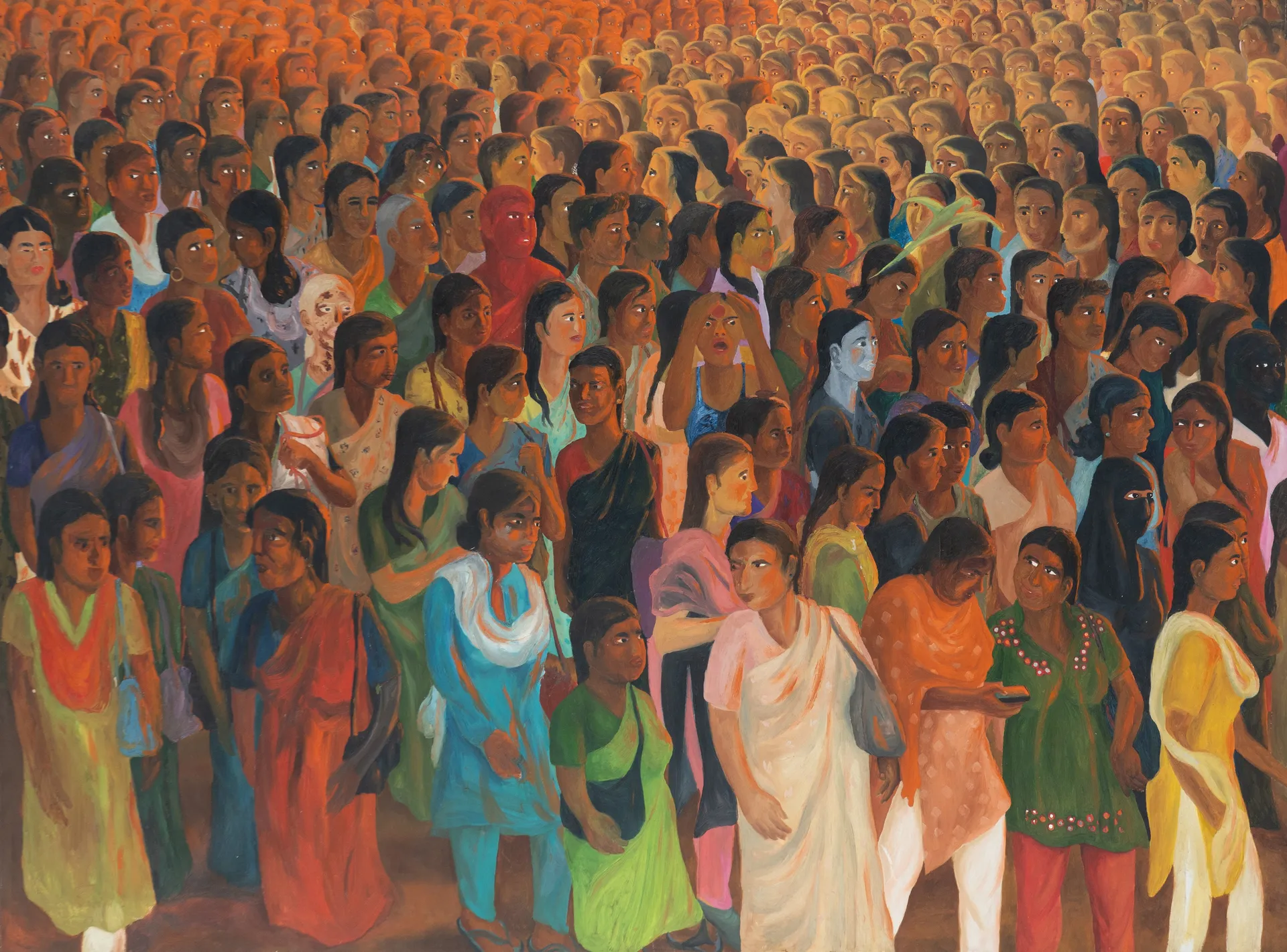 Dusk by G. Mahesha - Oil on canvas