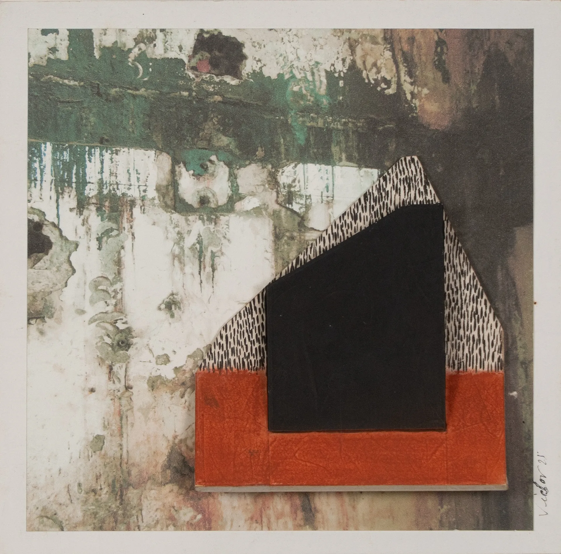 Paradoxically 5 by Victor Hazra - Ink & conte on cardboard forms and print on acid-free paper