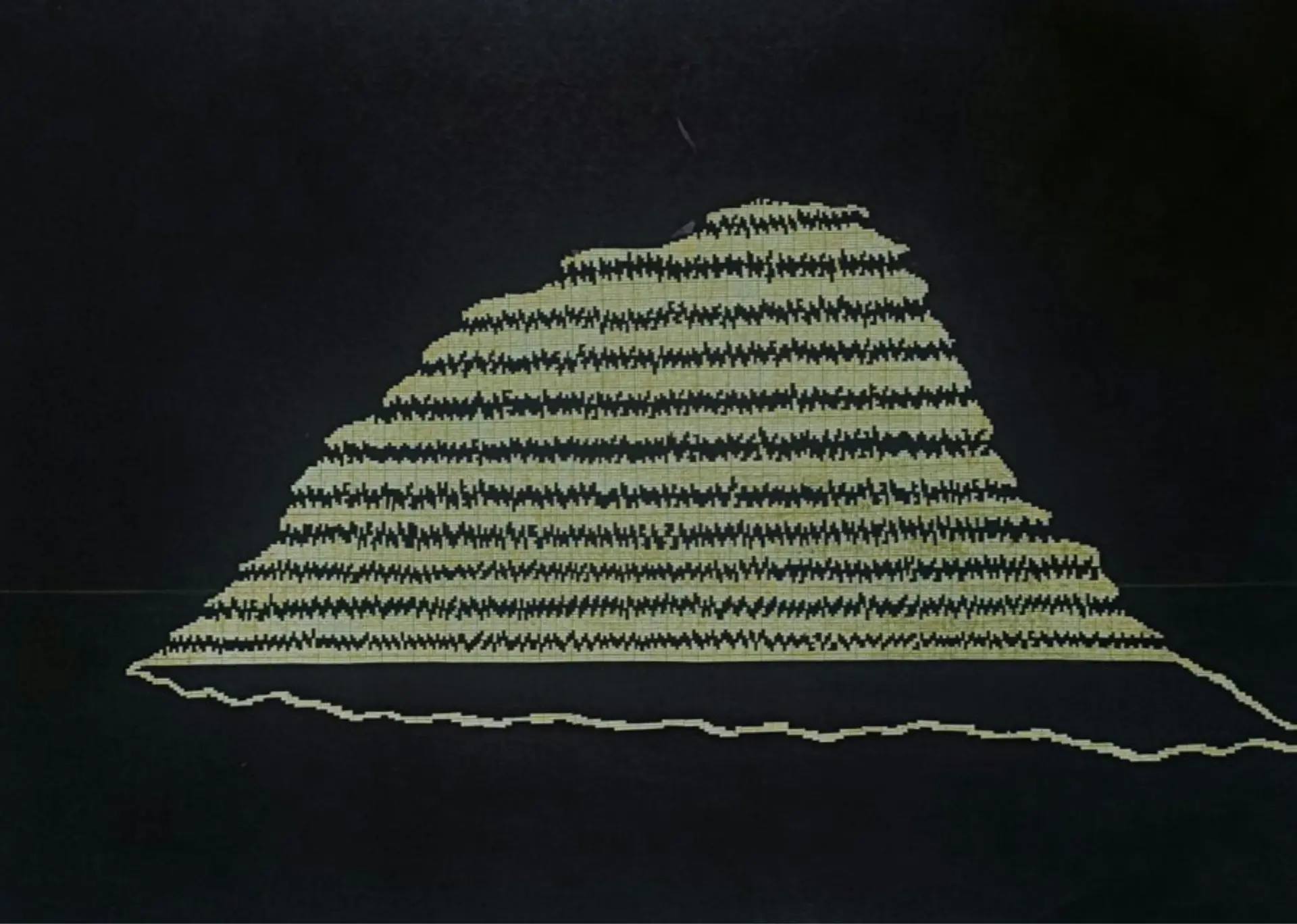 Is there an end? by Bhavana Parakh - Graph sheet and colored pencil on paper