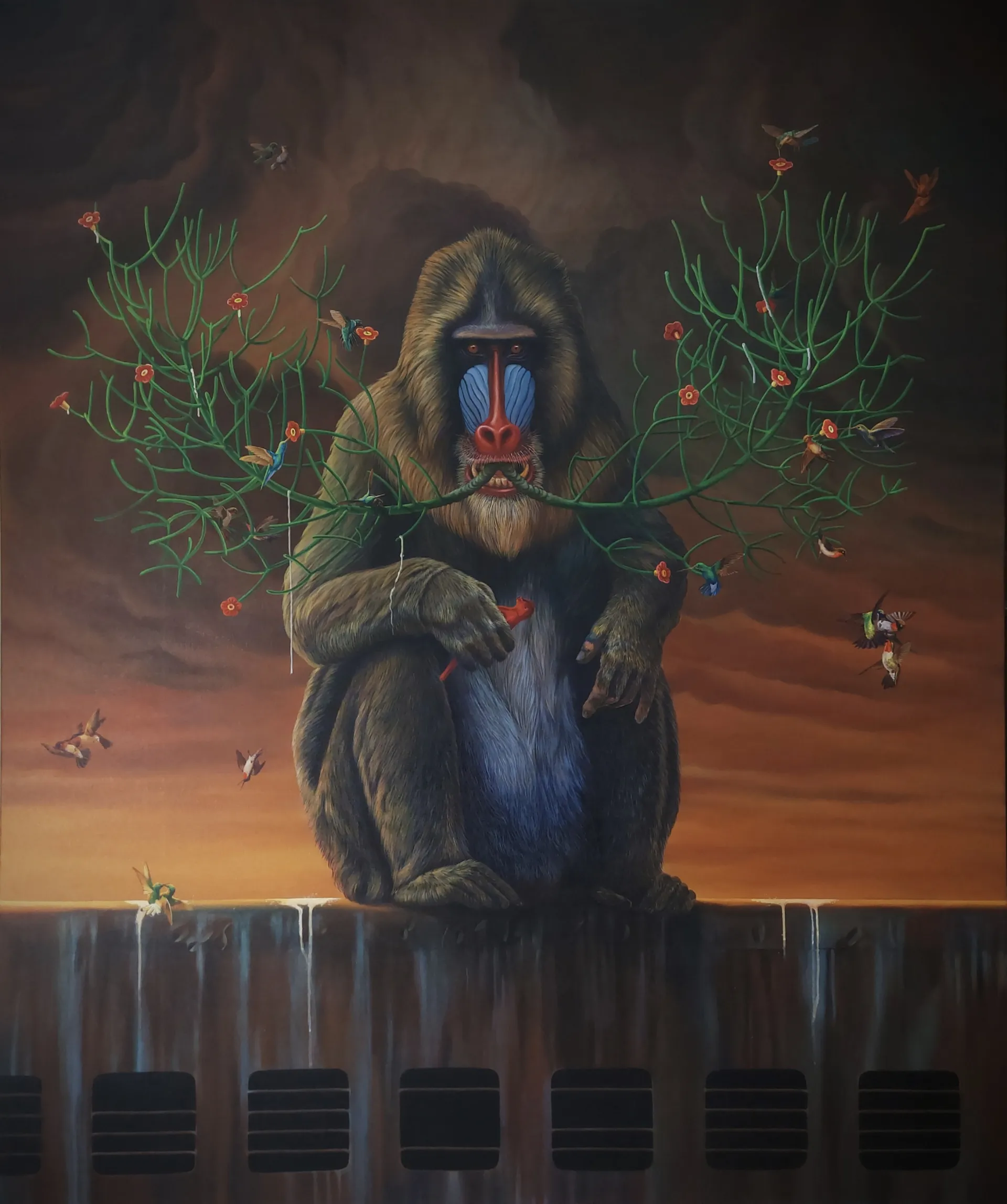 Untitled by Yallaling Chalawadi - Acrylic on canvas