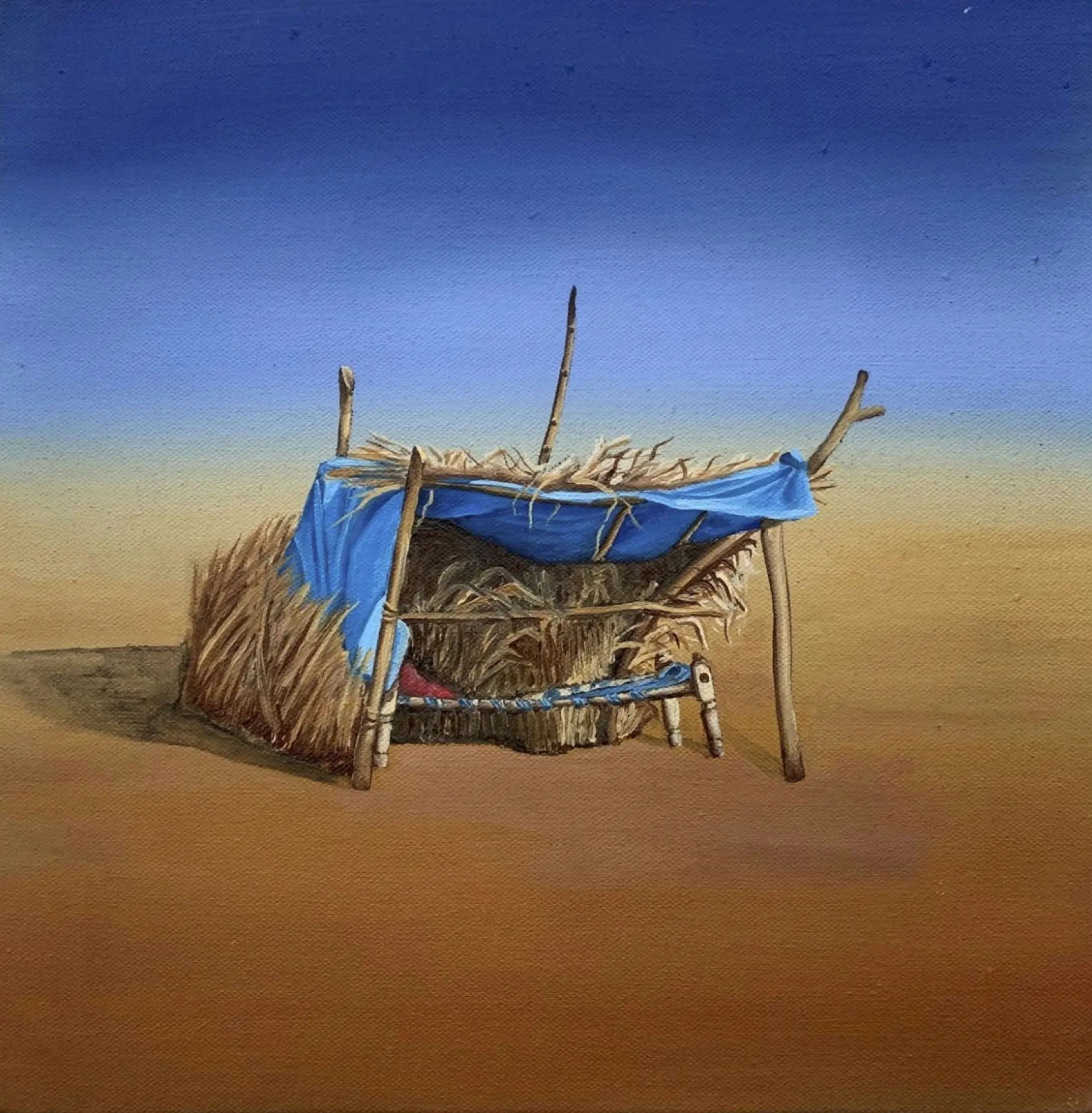 Shelter by Sarika Mehta - Oil on canvas