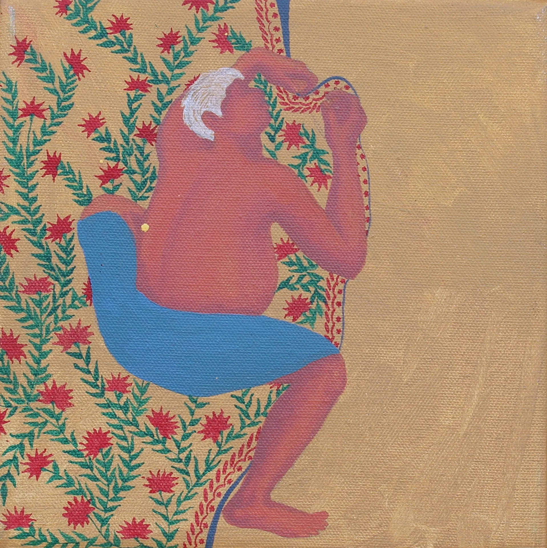 Beneath the gaze, 9 by Moni Kumari - Acrylic on canvas