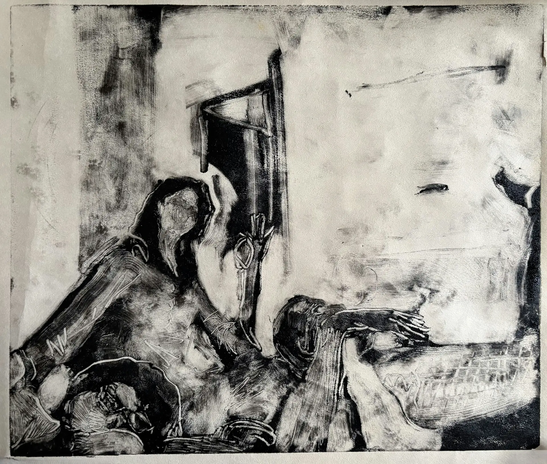 Lassi de nashe by Akshit Satyarthi - Monoprint