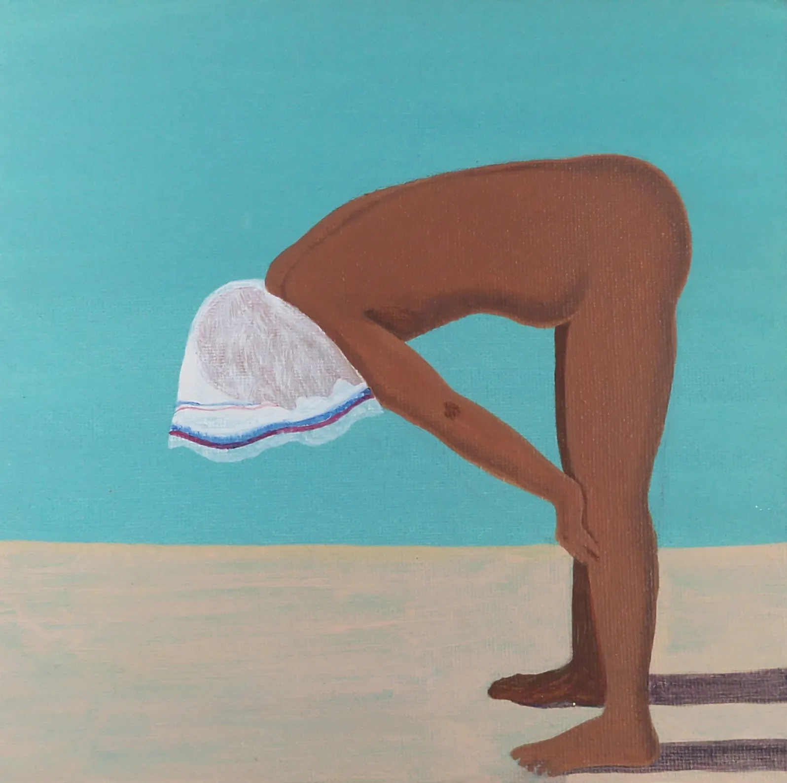 Beneath the gaze, 14 by Moni Kumari - Acrylic on canvas