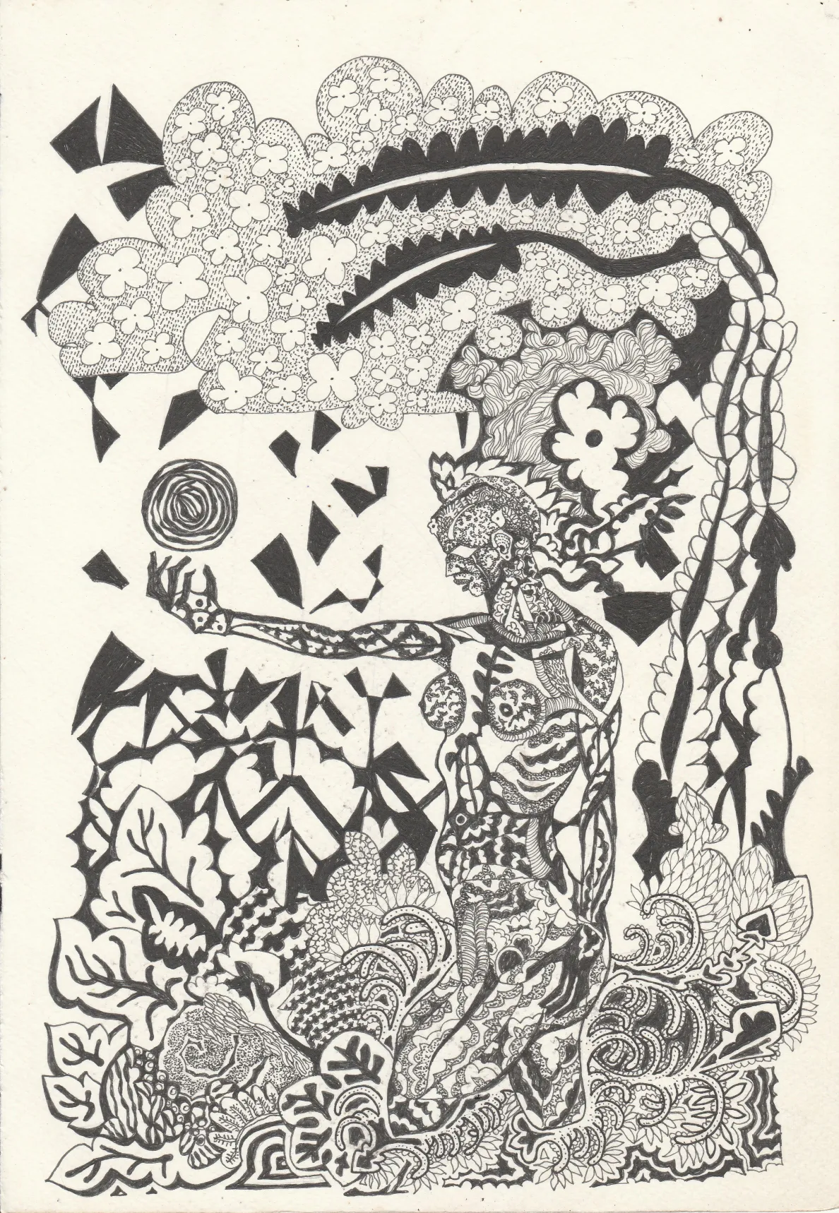 Power by Manu N - Pen on paper
