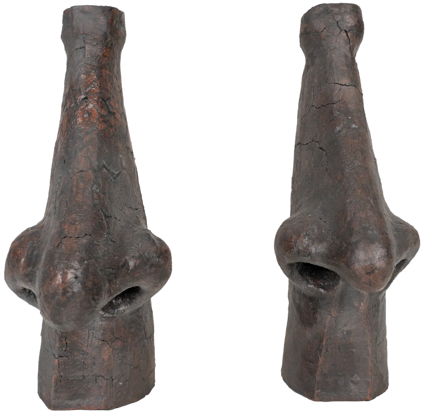 Faces of known 2 (2 pieces) by Tapan Moharana - Terracotta
