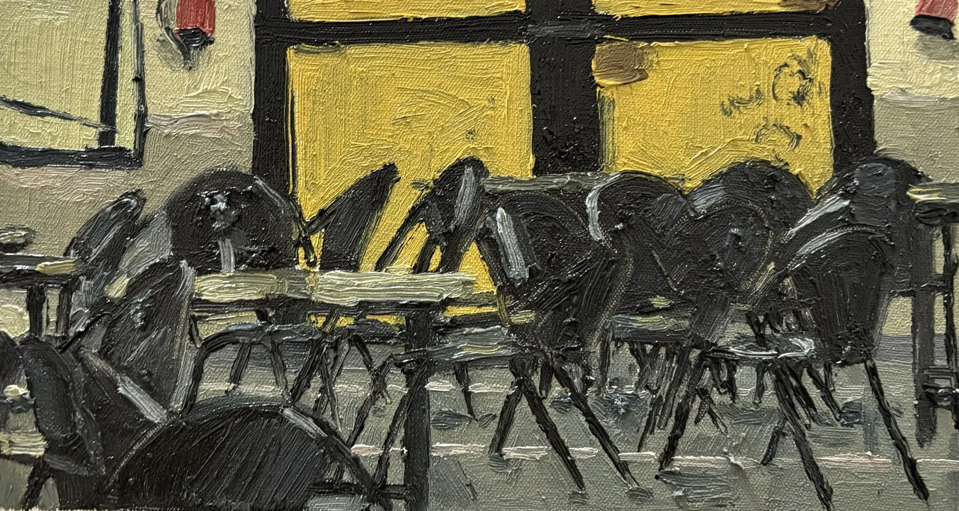 Canteen by Akshit Satyarthi - Oil on canvas