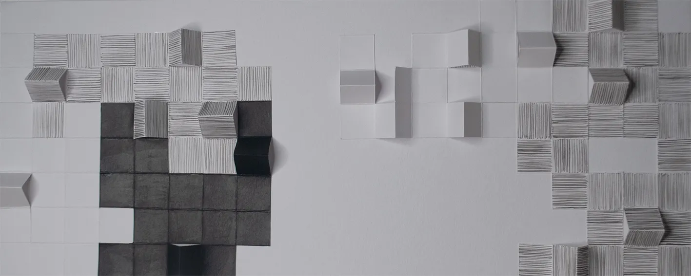 Fold #14, 5 by Urvi Sethna - Ink on archival paper