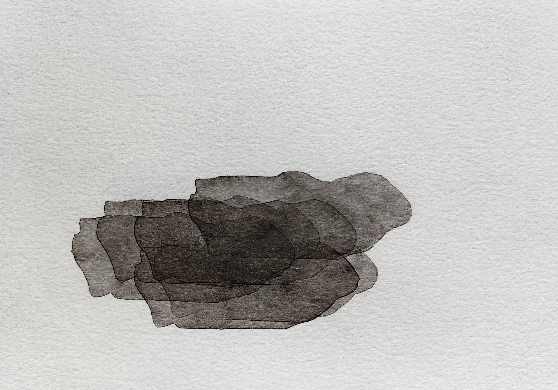  Unidentified, 3 by Akartha Halder - Watercolor on paper