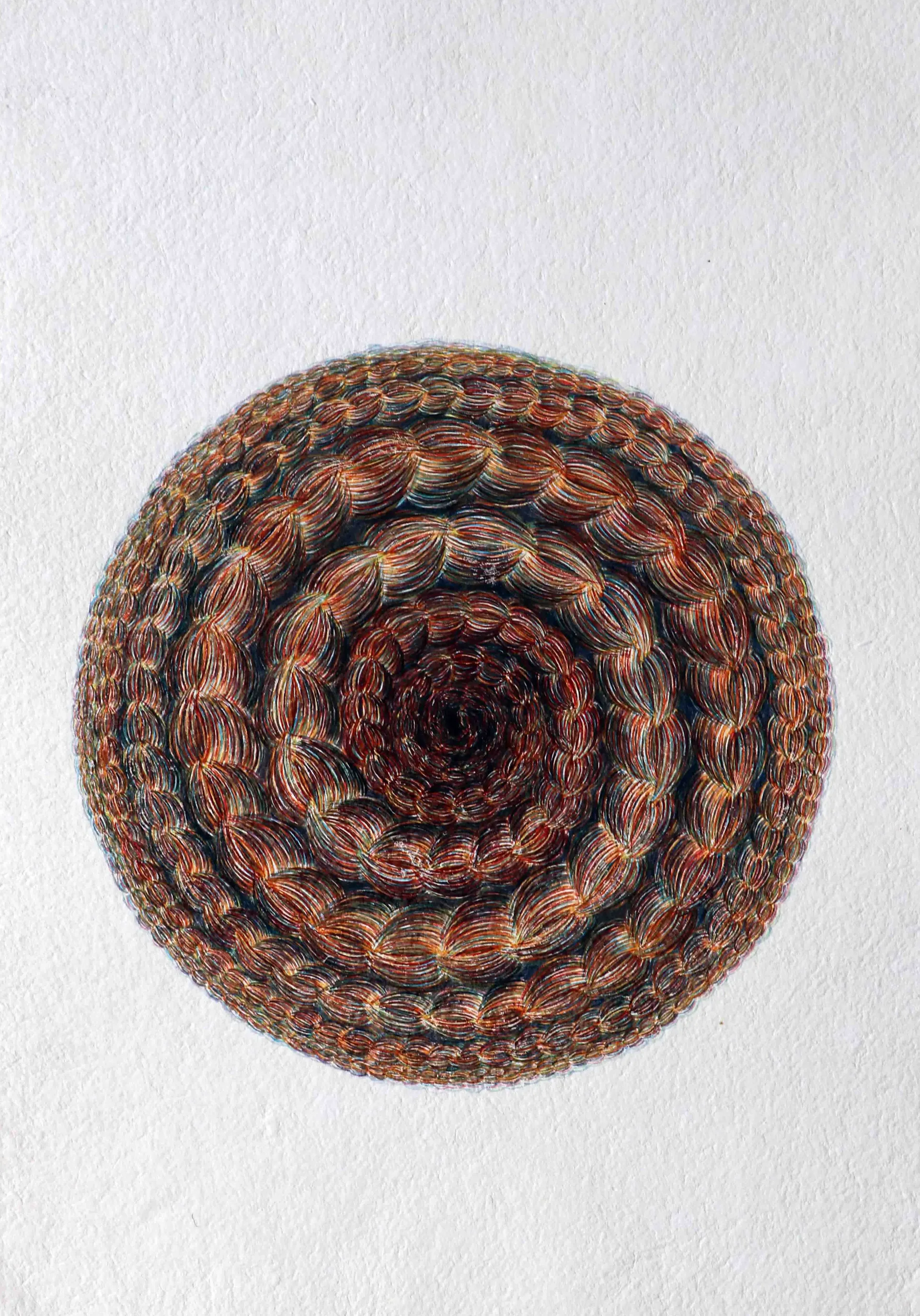 Existence between two minds 1 by Sangita Datta - Watercolor on acid-free handmade paper