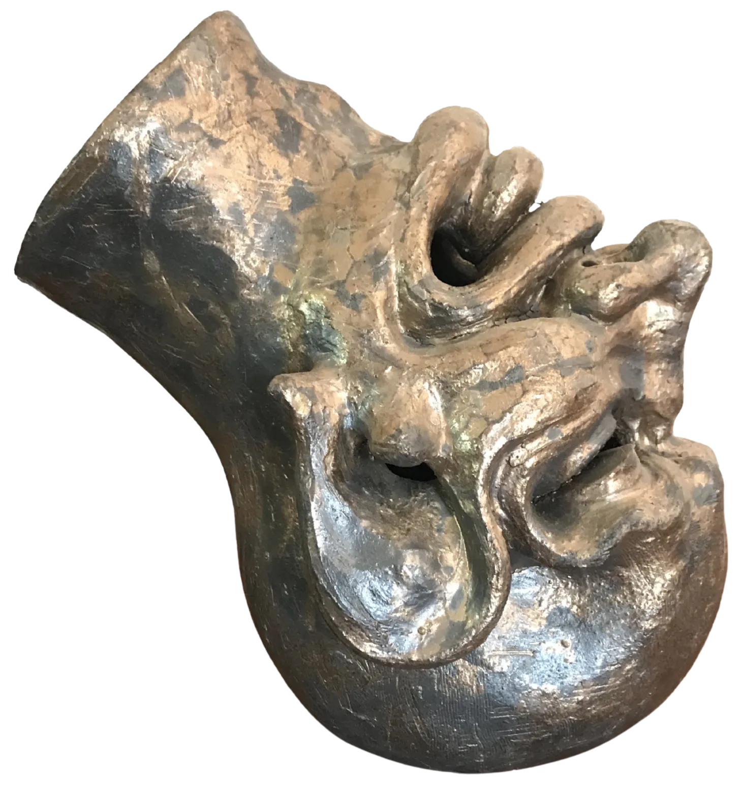 Fallen head by Tapan Moharana - Ceramic