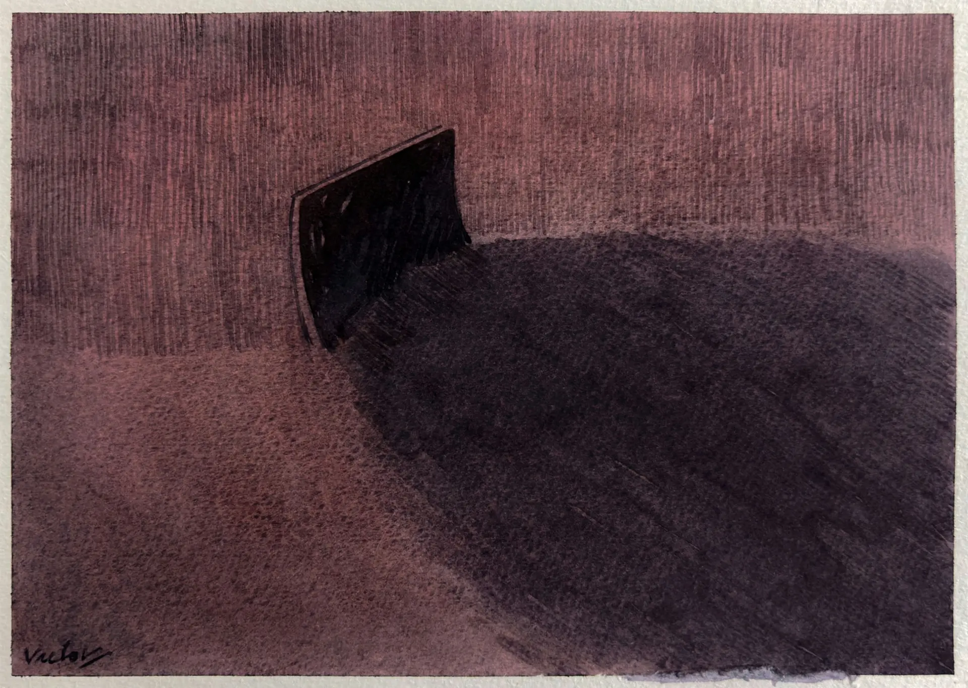 Persistence 4, 9 by Victor Hazra - Watercolor on paper