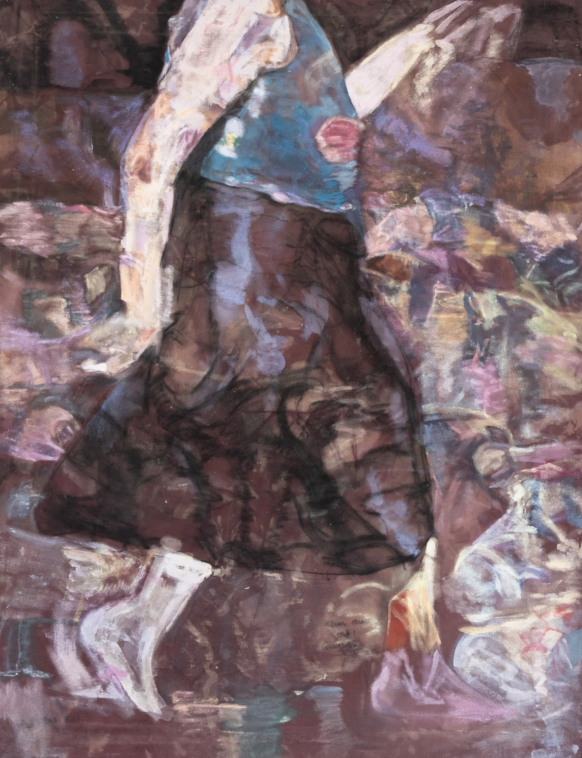 ‘Audacity’ by Nitheen Ramalingam - Acrylic, charcoal and synthetic dye on cloth