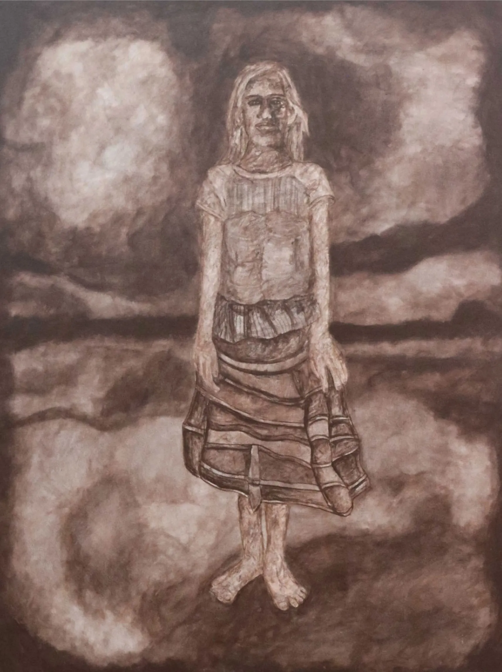 Lakhu by Raj Yadav - Acrylic on canvas