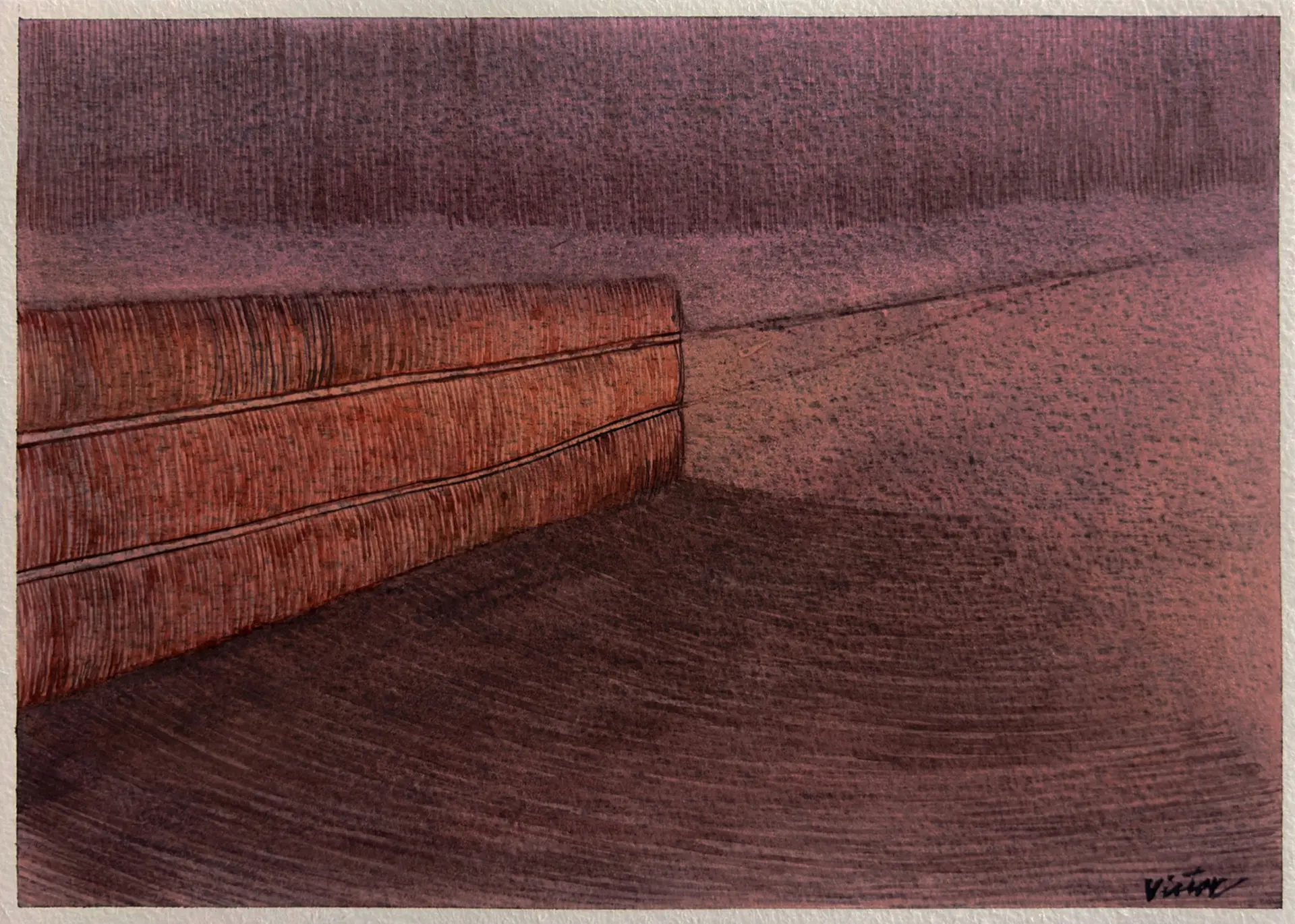 Persistence 4, 15 by Victor Hazra - Watercolor on paper