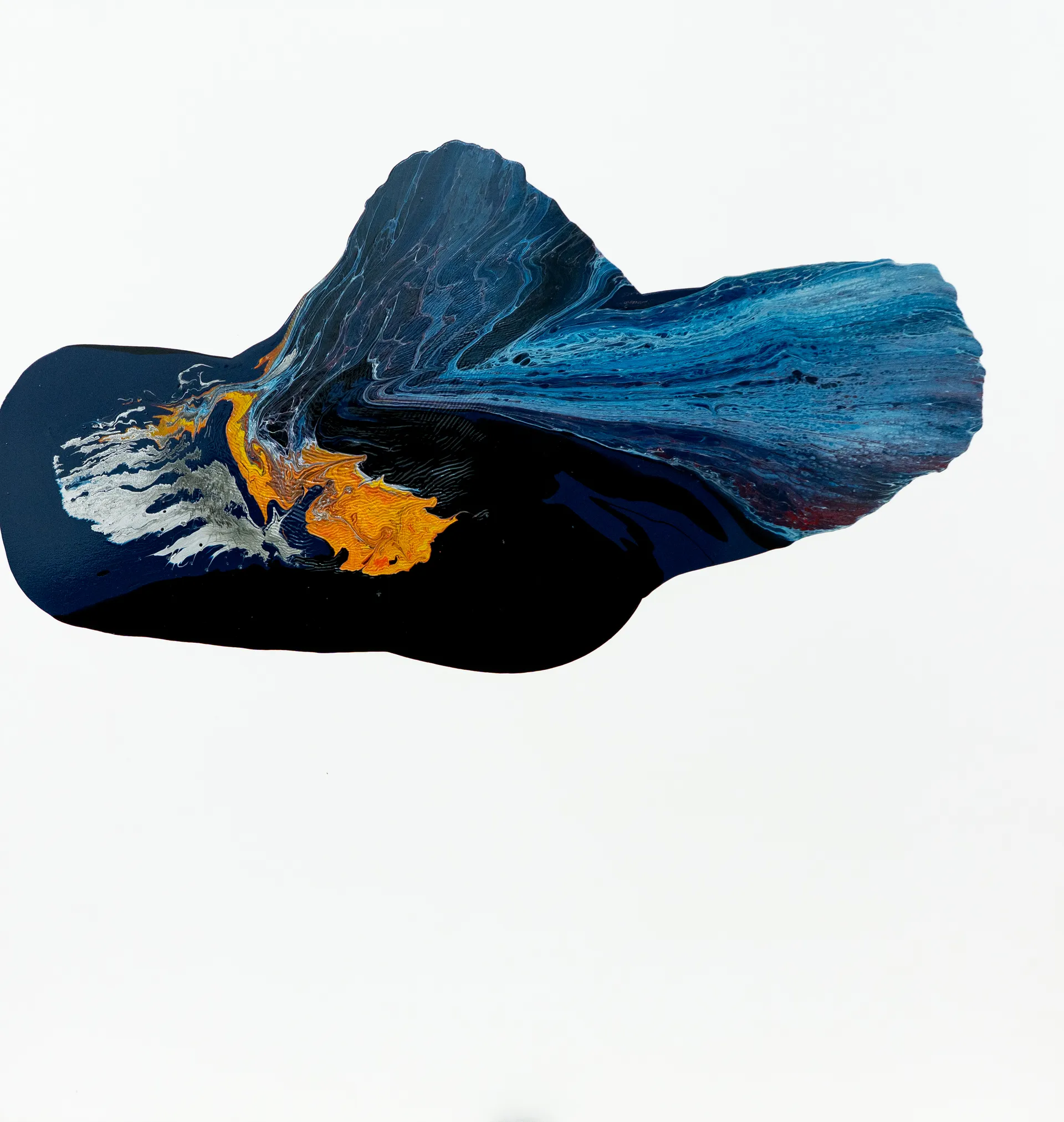 Melting landscape 1 by Pankaj Vishwakarma - Automotive, water-based enamel paint on canvas