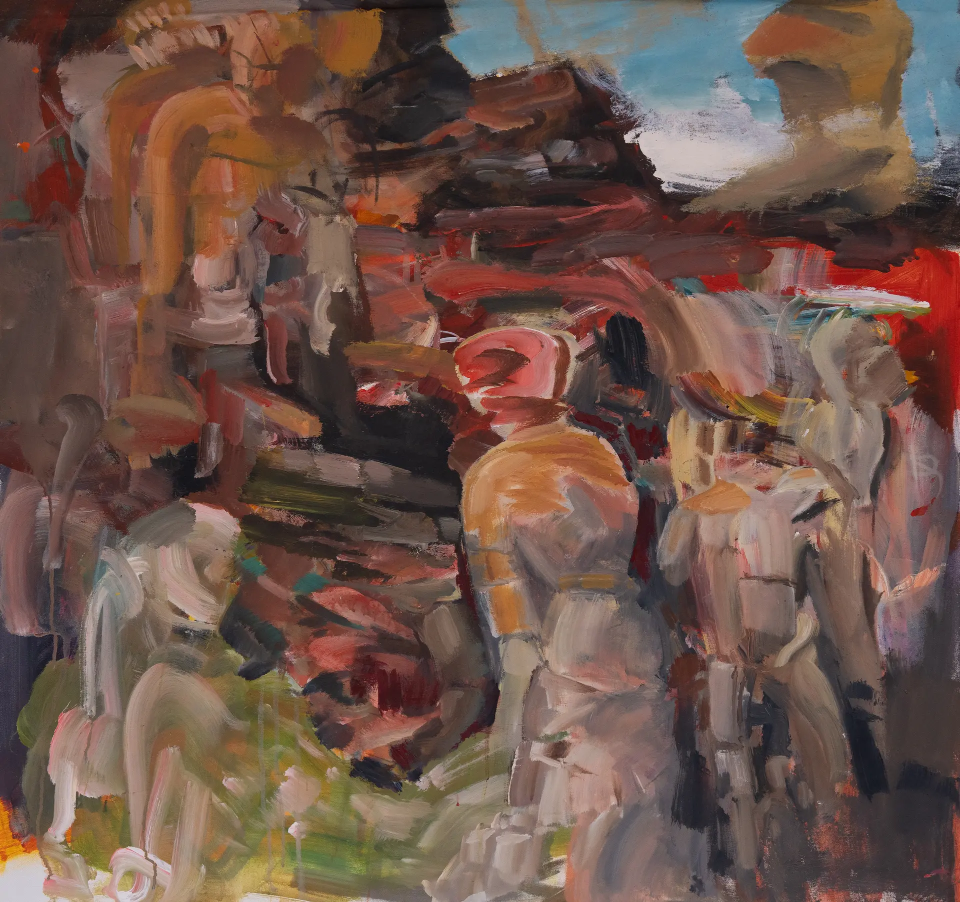 Patharkhura- 3 by Virendra Maurya - Acrylic on canvas