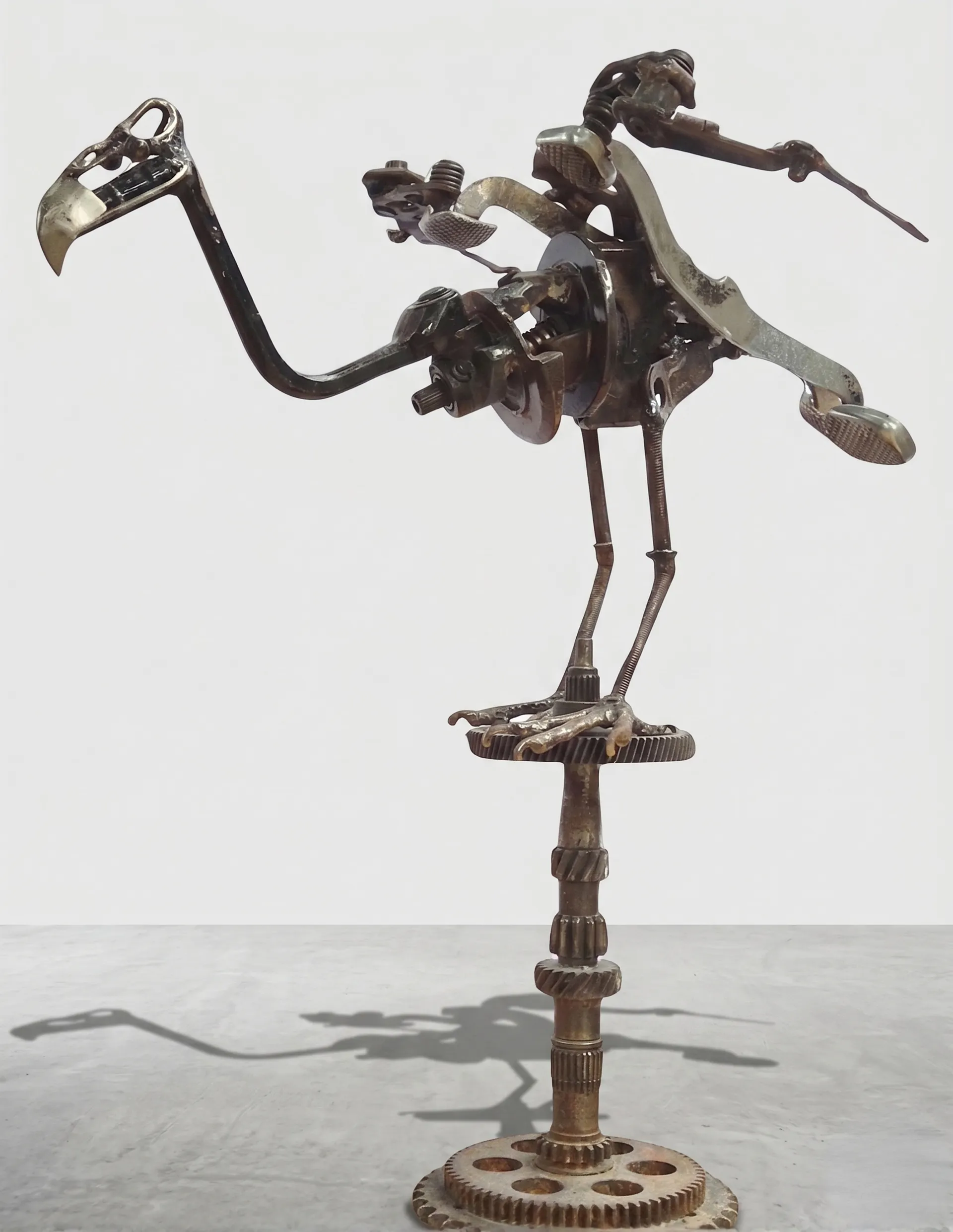 Rana Haddu (Vulture) by Madhukar P - Scrap metal
