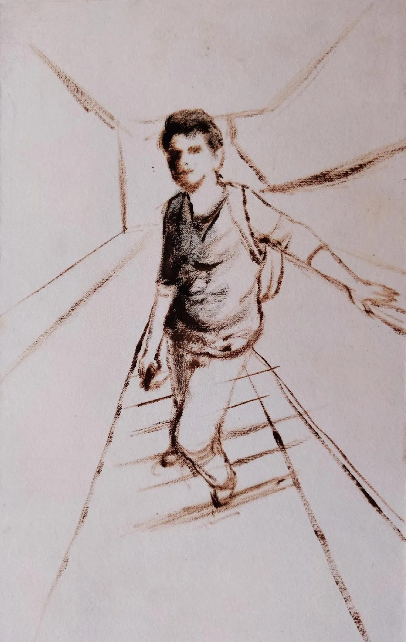 Govar toli by Shiv Shankar - Oil on paper