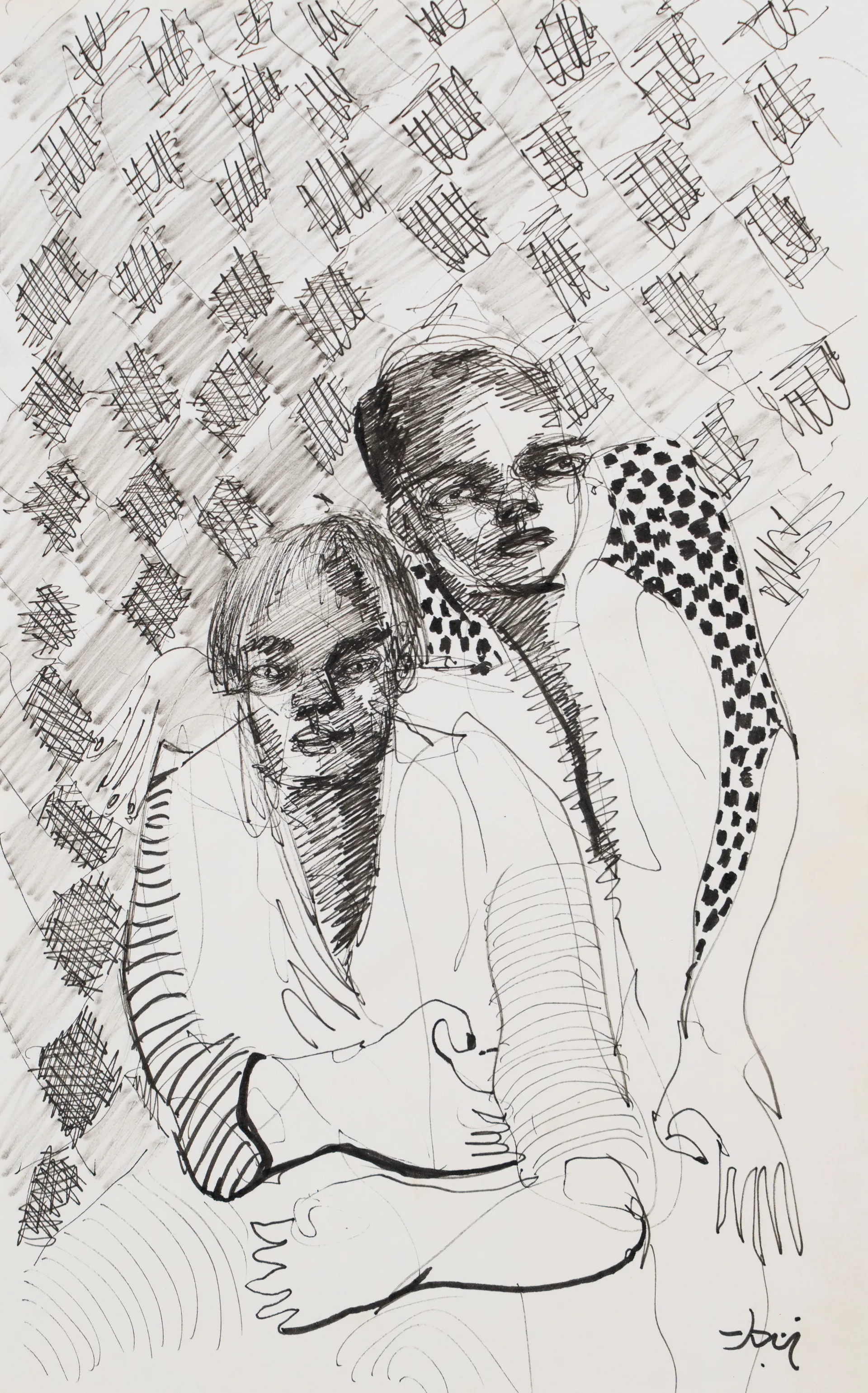 Untitled by Aditiya Singh - Ink on paper
