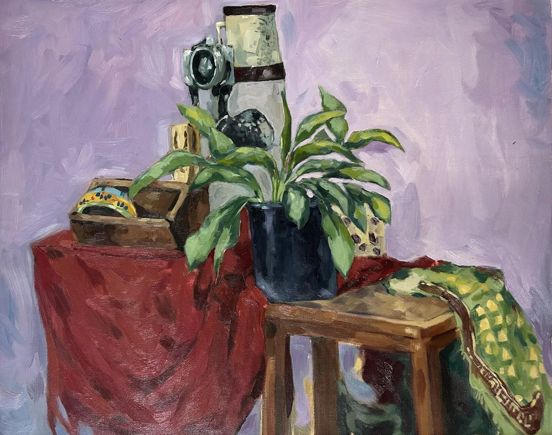 Objects of observation  by Tushar Tanwar - Oil on canvas