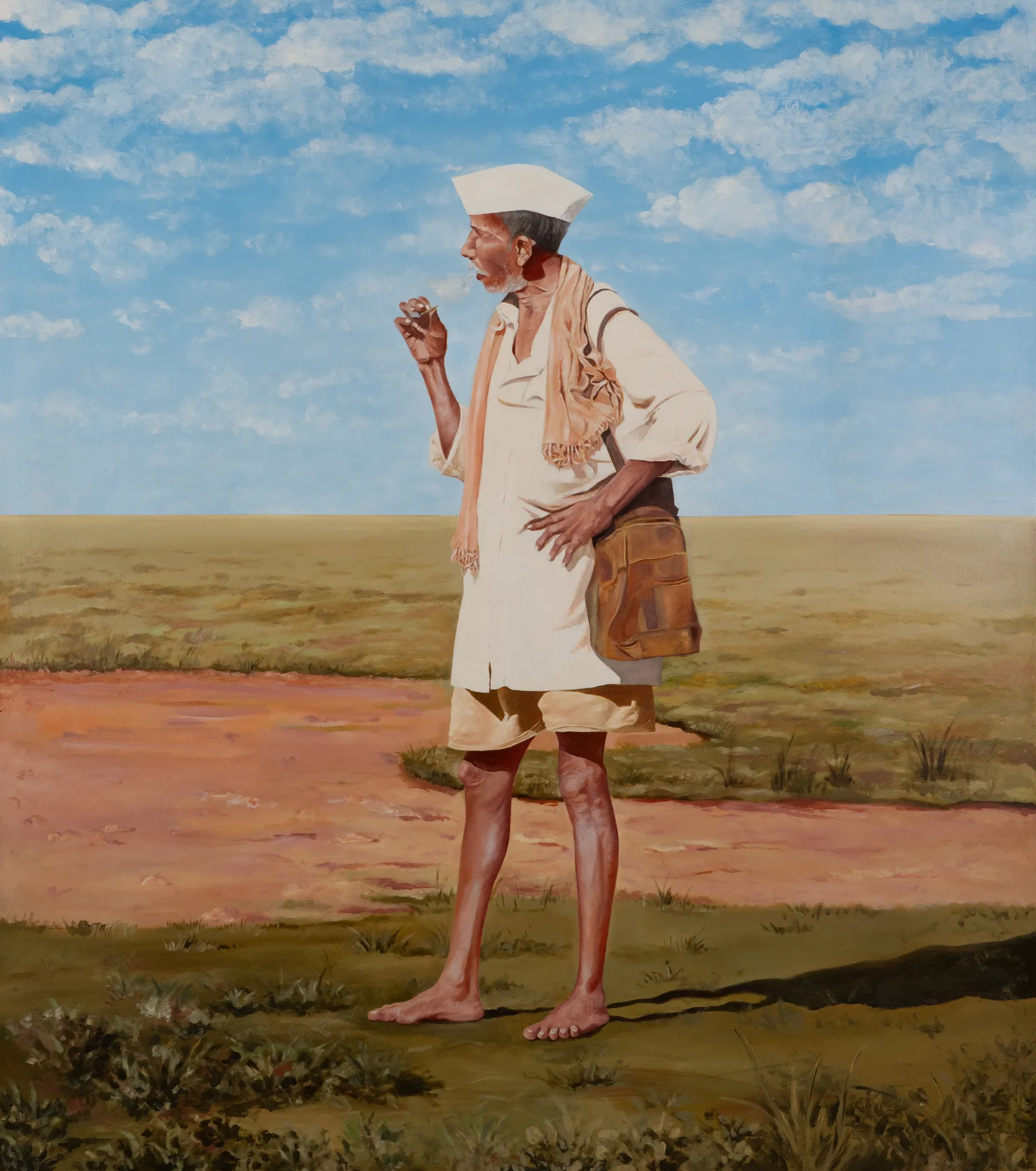 Lunch break by Raju Patel - Oil on canvas