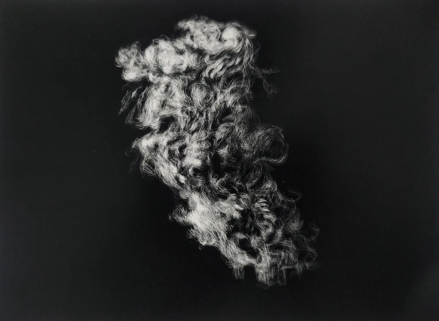 Untitled, 2 by Akartha Halder - Sandpaper treatment on photo print