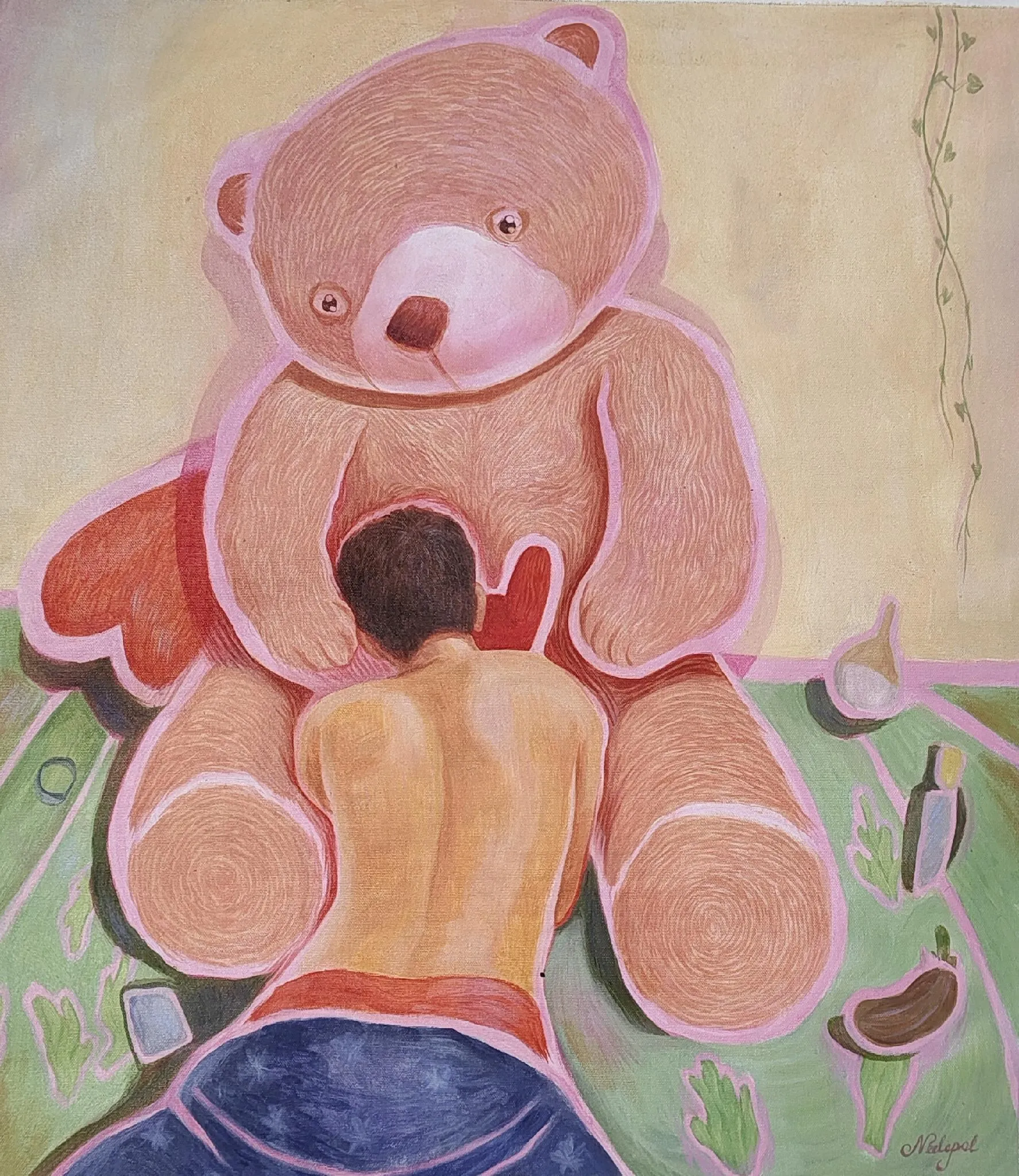 Untitled  by Neelopol Dey - Acrylic on canvas