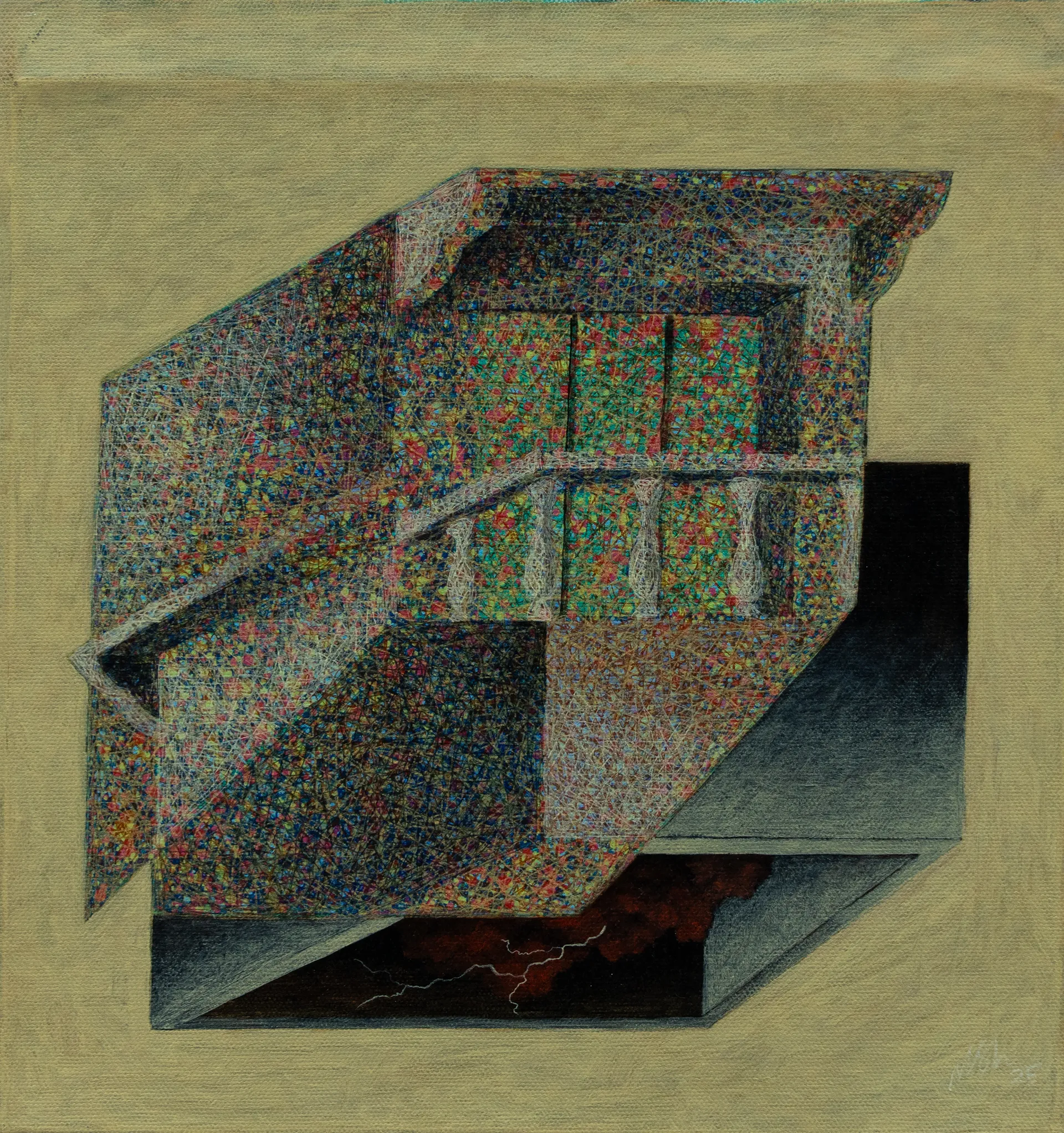 Romanticising everyday III by Anish Nandy - Acrylic on canvas