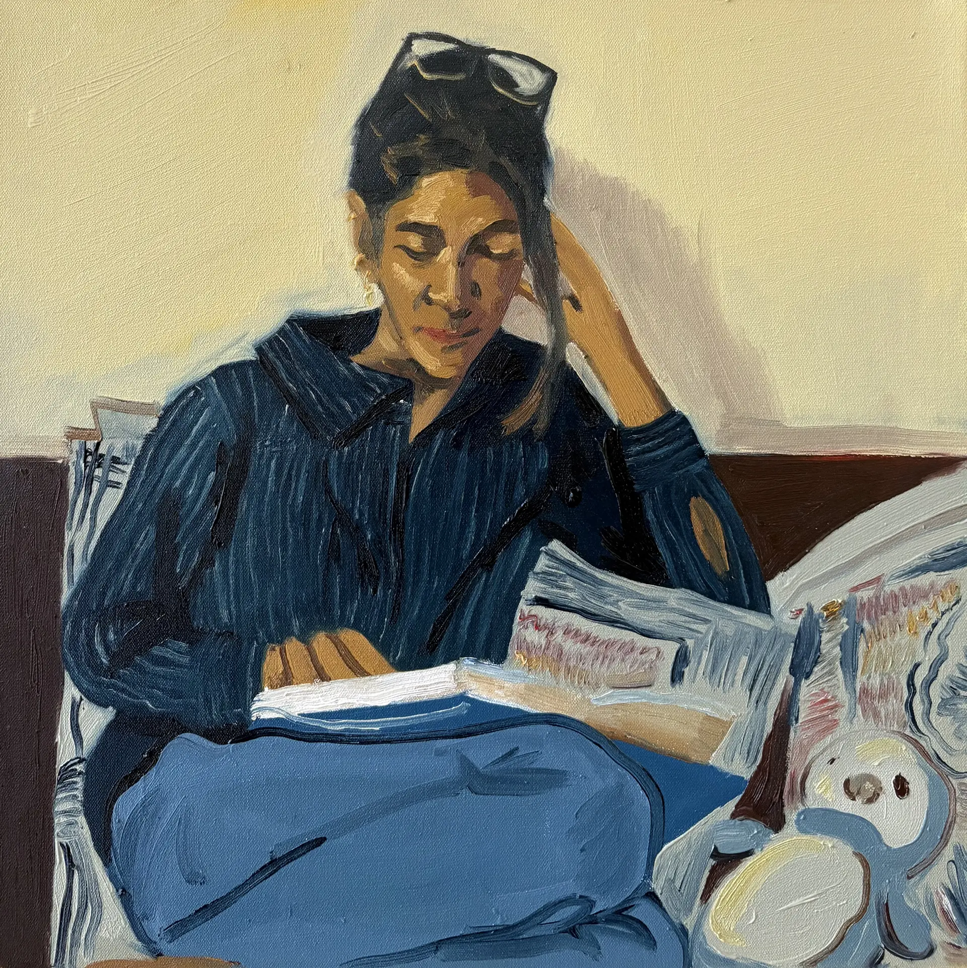 Shriya by Akshit Satyarthi - Oil on canvas