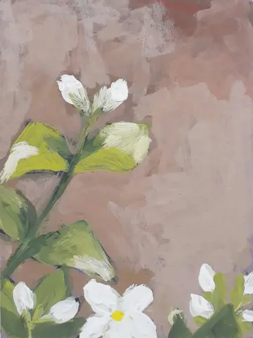 Jasmine by Rishma Mariya Johnson - Acrylic emulsion on canvas