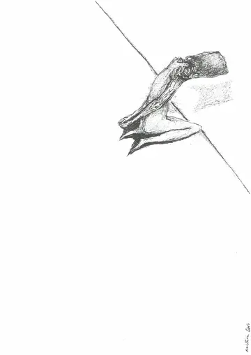 The other side of fear 04 by Mithun Das - Pen and ink on paper
