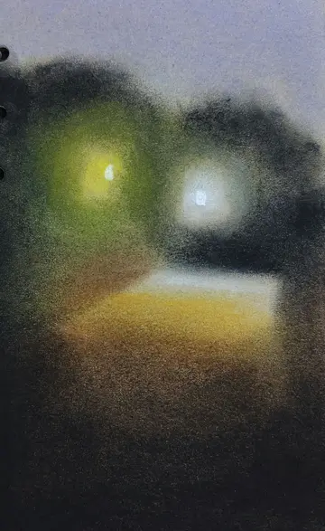 Untitled by Gayathri A P - Soft pastel on paper