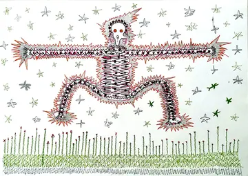 Summer, 5 by Arun B - Mixed media drawing
