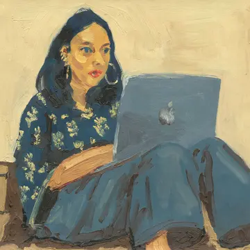 Anoushkaa by Akshit Satyarthi - Oil on canvas