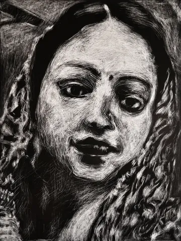 Presence of absence, 8 by Akartha Halder - Laser print on paper