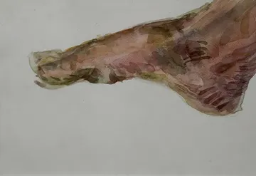 Skin deep, 3 by Jyotismriti Bordoloi - Watercolor on paper