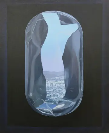 Encapsulated city by Diya Mehta - Acrylic on canvas
