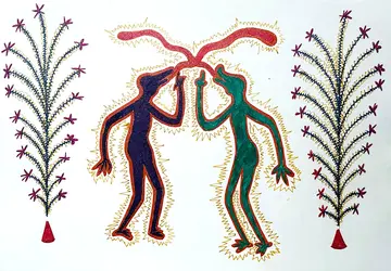 Summer, 2 by Arun B - Mixed media drawing
