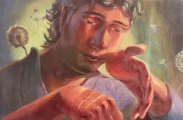 Make a wish by Utkarsh Shakya - Oil on canvas