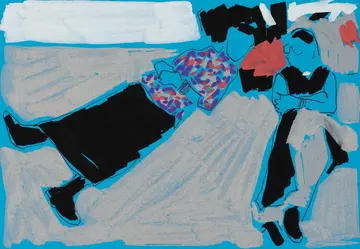 Untitled by Akshit Satyarthi - Acrylic markers and pen on paper