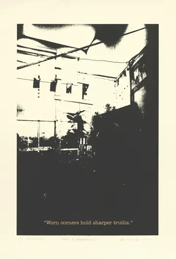 Maps of disappearance, 4 by Abhishek Narayan Verma - Screen print on acid free paper